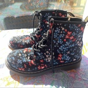 Flower Doc Marten Boots